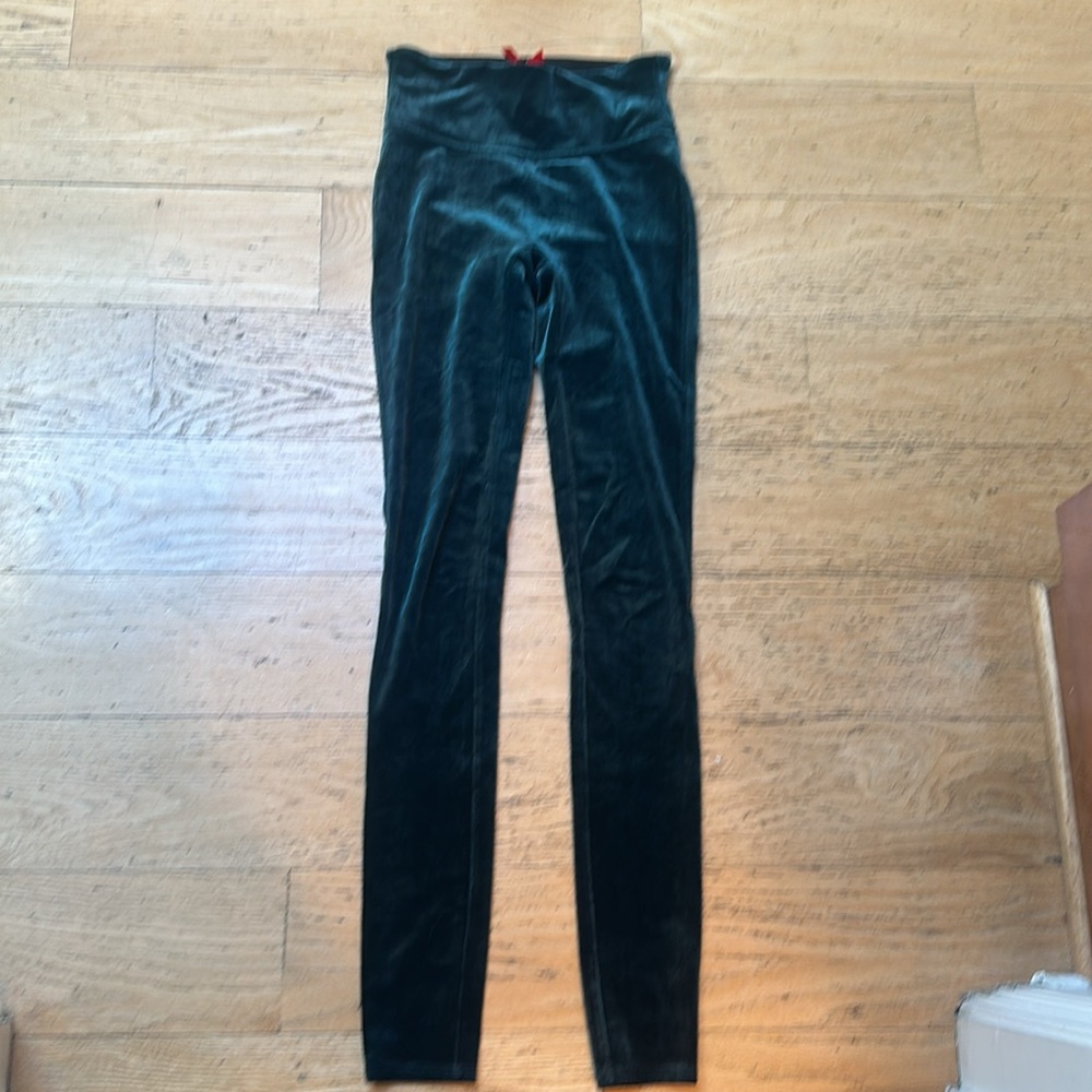 SPANX Black Velvet Leggings